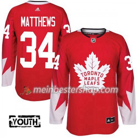 Toronto Maple Leafs Auston Matthews 34 Adidas 2017-2018 Rot Alternate Trikot Authentic - Kinder Toronto Maple Leafs Auston Matthews 34 Adidas 2017-2018 Rot Alternate Trikot Authentic - Kinder
